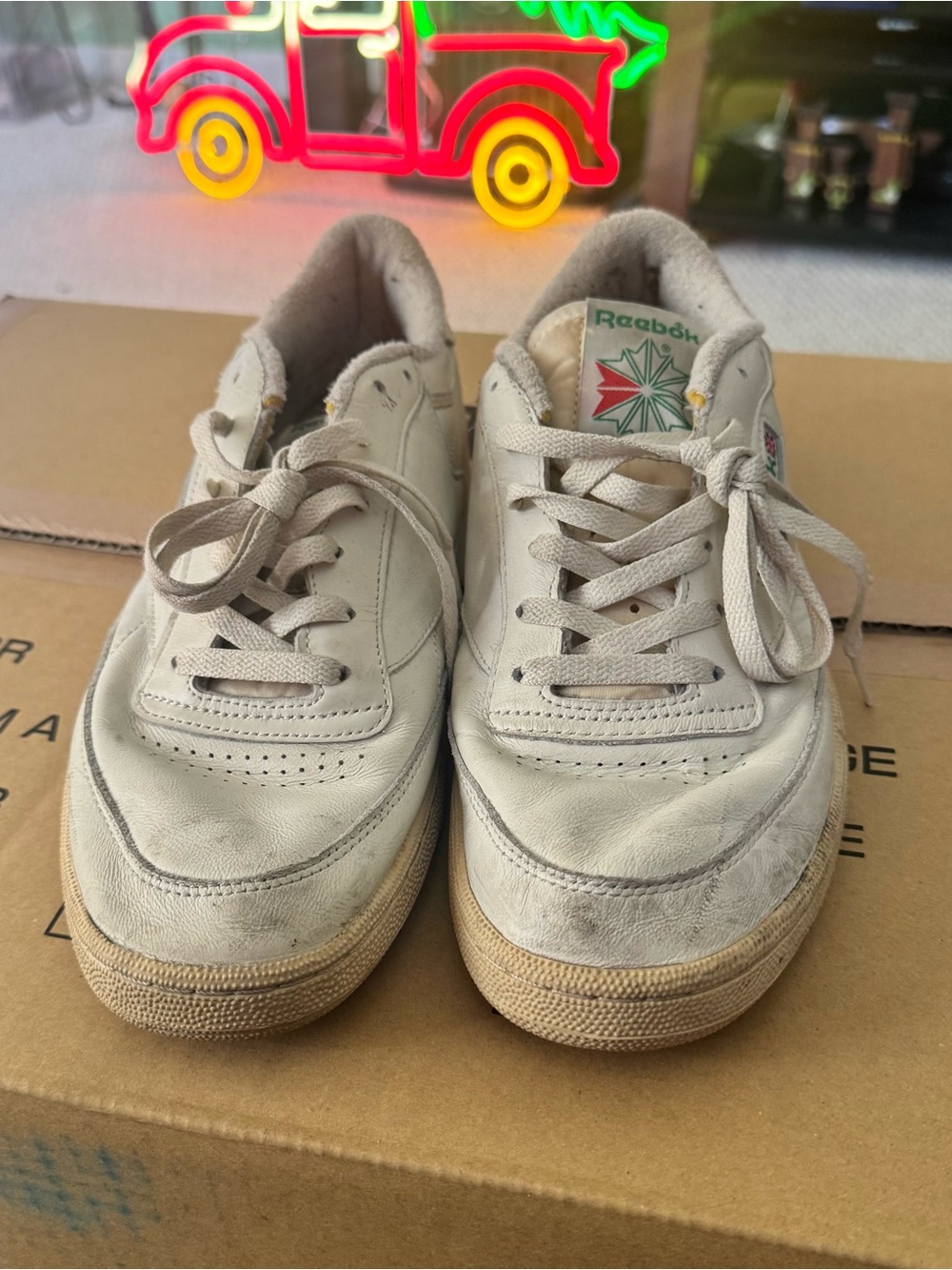 Reebok Club C 85 Classic White Leather Sneakers Size 11